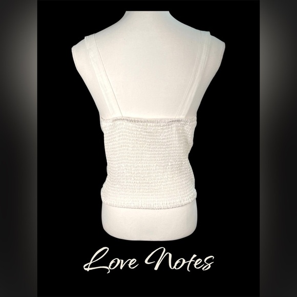 Love Notes | White Cropped Tank Top - Picture 2 of 7